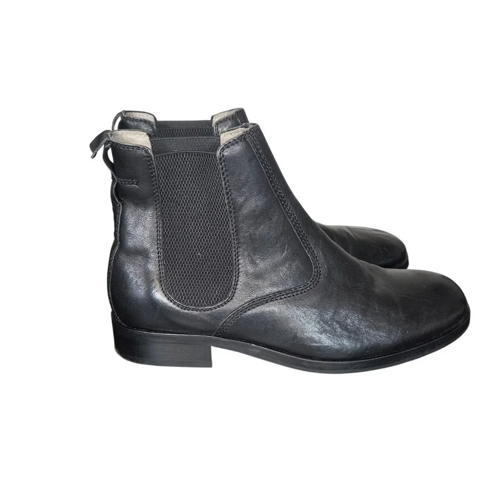 AllSaints Gus Chelsea Boots Men's US 7 EU 40 UK 6 Black Leather Designer
